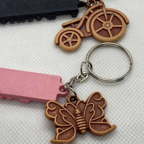 I Love Boracay Philippines Lot of (2) Keychain‎ Keyring Bike Butterfly Travel - Picture 7 of 8